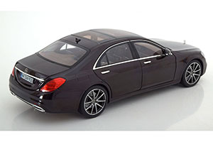 MERCEDES W222 S-CLASS AMG-LINE 2018 RUBY BLACK METALLIC — фото 2