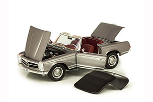 MERCEDES-BENZ 230SL CABRIOLET (W113) 1963 ANTHRACITE METALLIC — фото 4