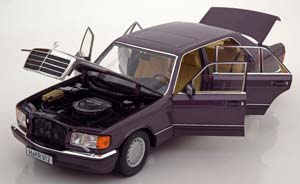 MERCEDES W126 560 SEL 1991 VIOLET METALLIC — фото 3