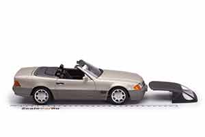 MERCEDES W129 500 SL (R129) WITH REMOVABLE SOFTTOP 1989 LIGHT BROWN / МЕРСЕДЕС 500СЛ СО СЪЕМНОЙ КРЫШЕЙ — фото 9