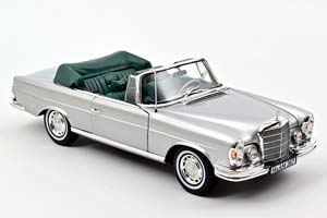MERCEDES W108 280 SE CABRIOLET 1969 SILVER METALLIC — фото 3