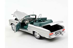 MERCEDES W108 280 SE CABRIOLET 1969 SILVER METALLIC — фото 2