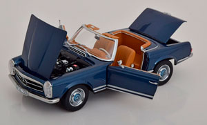 MERCEDES 230 SL PAGODE WITH REMOVABLE SOFTTOP 1963 BLUEMETALLIC — фото 3