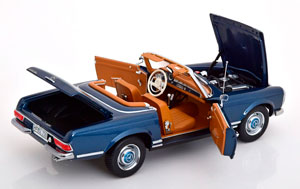 MERCEDES 230 SL PAGODE WITH REMOVABLE SOFTTOP 1963 BLUEMETALLIC — фото 4