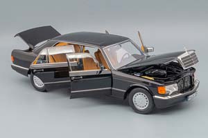 MERCEDES W126 S-CLASS 560 SEL 1989 BLACK METALLIC / МЕРСЕДЕС С-КЛАСС ЧЕРНЫЙ МЕТАЛЛИК — фото 3