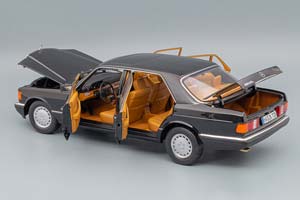 MERCEDES W126 S-CLASS 560 SEL 1989 BLACK METALLIC / МЕРСЕДЕС С-КЛАСС ЧЕРНЫЙ МЕТАЛЛИК — фото 4