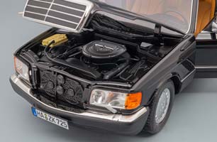 MERCEDES W126 S-CLASS 560 SEL 1989 BLACK METALLIC / МЕРСЕДЕС С-КЛАСС ЧЕРНЫЙ МЕТАЛЛИК — фото 7