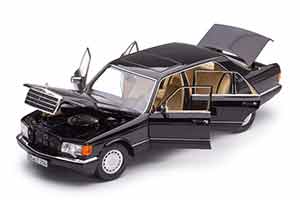 MERCEDES W126 560 SEL W126 1989 BLACK-METALLIC / МЕРСЕДЕС С-КЛАСС ЧЕРНЫЙ — фото 3
