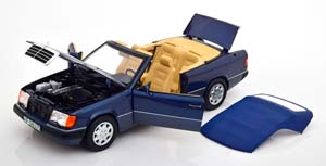 MERCEDES W124 300 CE-24 (C124) CONVERTIBLE 1992 DARK BLUE METALLIC / МЕРСЕДЕС Е-КЛАСС СИНИЙ — фото 3