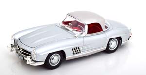 MERCEDES 300SL CONVERTIBLE WITH REMOVABLE HARDTOP 1957 SILVER / МЕРСЕДЕС 300 СЕРЕБРИСТЫЙ КАБРИОЛЕТ — фото 3