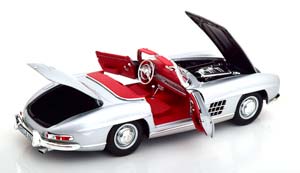 MERCEDES 300SL CONVERTIBLE WITH REMOVABLE HARDTOP 1957 SILVER / МЕРСЕДЕС 300 СЕРЕБРИСТЫЙ КАБРИОЛЕТ — фото 5