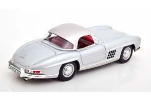 MERCEDES 300SL CONVERTIBLE WITH REMOVABLE HARDTOP 1957 SILVER / МЕРСЕДЕС 300 СЕРЕБРИСТЫЙ КАБРИОЛЕТ — фото 6