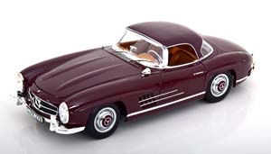 MERCEDES 300 SL ROADSTER 1957 DARK RED / МЕРСЕДЕС 300 СЛ ТЕМНО КРАСНЫЙ — фото 3