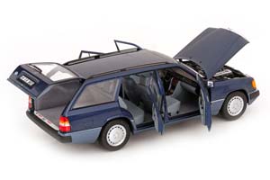 MERCEDES 300D S124 ESTATE 1990 BLUE METALLIC LIMITED EDITION 1000 PCS. — фото 4