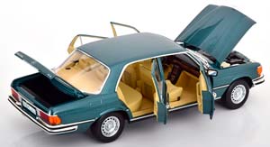MERCEDES W116 450 SEL 6.9 1979 TURQUOISE GREEN METALLIC / — фото 3