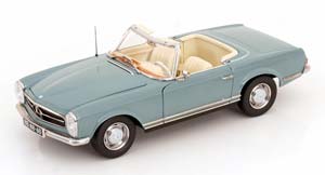 MERCEDES 230 SL WITH REMOVABLE SOFTTOP 1963 GREY-BLUE / МЕРСЕДЕС 230 SL СЪЕМНЫЙ МЯГКИЙ ВЕРХ СЕРО-СИНИЙ