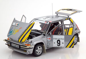 RENAULT SUPER CINQ GT TURBO NO 9 RALLY COTE D IVOIRE 1989 WITH DECALS — фото 6