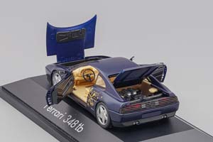 FERRARI 348 TB MERRY CHRISTMAS 1996, BLUE METALLIC — фото 3