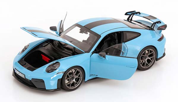 PORSCHE 911 (992) GT3 WHITEACH PACKAGE 2025 GULF BLUE / ПОРШЕ 911 992 ГТ3 ВХИТИЧ ПАКЕТ ГУЛФ СИНИЙ — фото 3