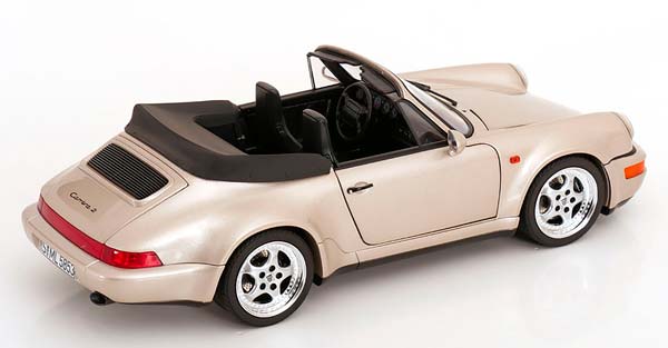 PORSCHE 911 (964) CARRERA 2 TURBO LOOK CABRIO 1992 PEARLSILVER / ПОРШЕ 911 964 КАРРЕРА 2 ТУРБО ЛУК КАБРИО ПИРЛСИЛВЕР — фото 2