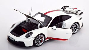 PORSCHE 911 (992) GT3 2021 WHITE RED — фото 3