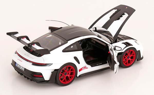 PORSCHE 911 (992) GT3 RS WHITEACH PACKAGE 2022 WHITE / RED / ПОРШЕ 911 992 ГТ3 RS ВХИТИЧ ПАКЕТ БЕЛЫЙ КРАСНЫЙ — фото 4