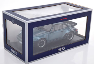 PORSCHE 911 TURBO 3.3 1988 GREY BLUE METALLIC — фото 6