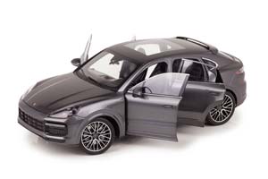 PORSCHE CAYENNE COUPE TURBO 2019 DARK GREY METALLIC — фото 3