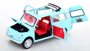 FIAT 500 GIARDINIERA 1964 LIGHT BLUE — фото 4