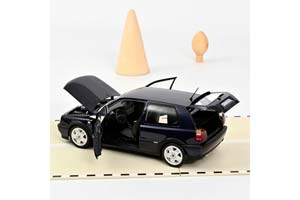 VW GOLF III VR6 (3-DOORS) 1996 BLUE METALLIC — фото 4