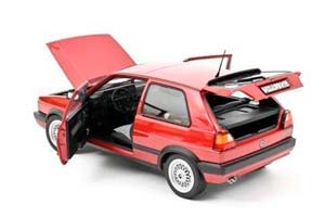 VW GOLF II GTI (3-DOORS) 1990 RED METALLIC — фото 2