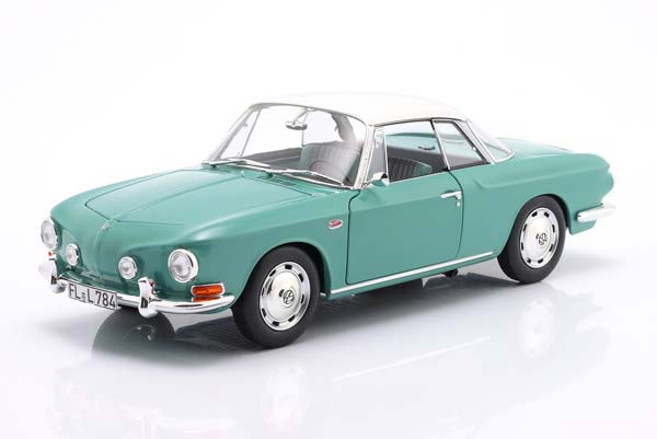 VW KARMANN GHIA 1500 TYPE 34 1961 LIGHTGREEN WHITE LIMITED EDITION 1000 PCS / ФОЛЬКСВАГЕН КАРМАНН ГИА ТИП 34 ЛИГХТГРИН БЕЛЫЙ ЛИМИТИРОВАННАЯ СЕРИЯ ШТ