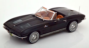CHEVROLET CORVETTE C2 STING RAY CONVERTIBLE 1963 BLACK BROWN