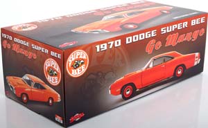 DODGE CORONET SUPER BEE GO MANGO 1970 ORANGE WHITE — фото 5