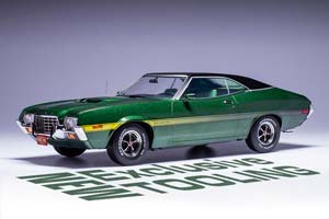 FORD GRAN TORINO 1972 DARK GREEN METALLIC (ИЗ К/Ф "ГРАН ТОРИНО") — фото 6