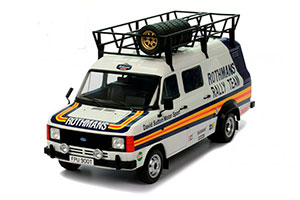 FORD TRANSIT MKII ТЕХНИЧКА ROTHMANS RALLY TEAM С БАГАЖНИКОМ И КОЛЕСАМИ НА КРЫШЕ 1980 — фото 5