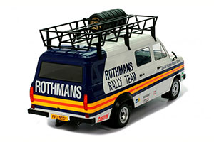 FORD TRANSIT MKII ТЕХНИЧКА ROTHMANS RALLY TEAM С БАГАЖНИКОМ И КОЛЕСАМИ НА КРЫШЕ 1980 — фото 6