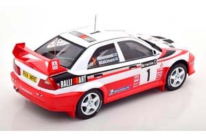 MITSUBISHI LANCER EVO V #1 MITSUBISHI RALLIART MAKINEN/MANNISENMAKI RAC RALLY ЧЕМПИОН МИРА 1998 — фото 2