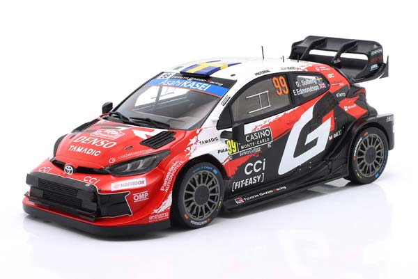 TOYOTA GR YARIS RALLY1 #99 WINNER RALLYE MONTE CARLO 2026 SOLBERG, EDMONDSON / ТОЙОТА ГР ЯРИС RALLY1 ПОБЕДИТЕЛЬ РАЛЛИ МОНТЕ-КАРЛО СОЛБЕРГ ЕДМОНДСОН