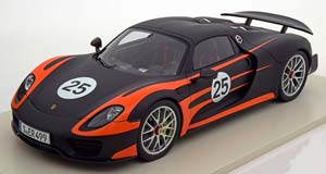 PORSCHE 918 SPIDER N25 WEISSACH PACKAGE (2013), MATT BLACK ORANGE