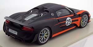 PORSCHE 918 SPIDER N25 WEISSACH PACKAGE (2013), MATT BLACK ORANGE — фото 2