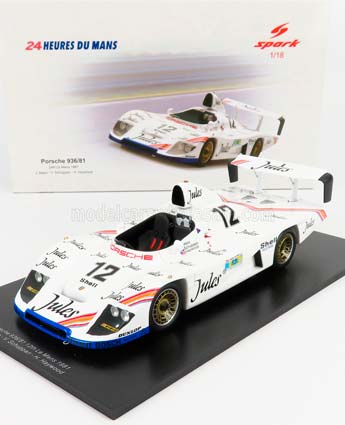 PORSCHE 936/81 TEAM PORSCHE SYSTEM N12 24H LE MANS (1981) J.MASS - V.SCHUPPAN - H.HAYWOOD, WHITE
