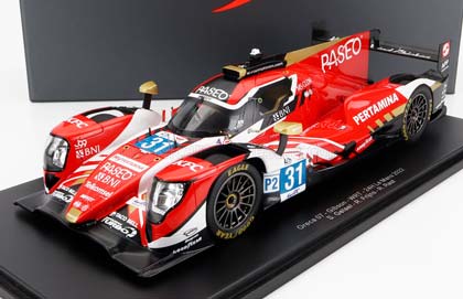 ORECA GIBSON 07 GK428 4.2L V8 TEAM WRT #31 24H LE MANS (2022) S.GELAEL - R.FRIJNS - R.RAST - CON VETRINA - WITH SHOWCASE - SPECIAL BOX, RED WHITE