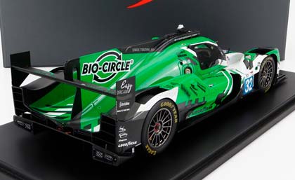 ORECA GIBSON 07 GK428 4.2L V8 TEAM WRT #32 24H LE MANS (2022) R.INEICHEN - M.BORTOLOTTI - D.VANTHOOR - CON VETRINA - WITH SHOWCASE - SPECIAL BOX, GREEN WHITE — фото 2