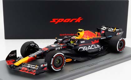 RED BULL F1 RB19 TEAM ORACLE RED BULL RACING #11 WINNER AZERBAIJAN GP (2023) SERGIO PEREZ, MATT BLUE