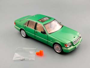 MERCEDES-BENZ W140, ЗЕЛЁНЫЙ, 21 СМ