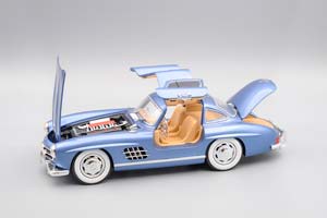 MERCEDES-BENZ W198 300SL GULLWING, СИНИЙ, 21 СМ — фото 6