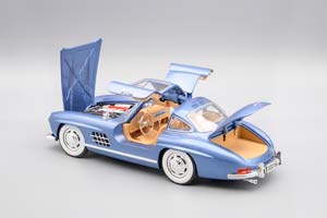 MERCEDES-BENZ W198 300SL GULLWING, СИНИЙ, 21 СМ — фото 7