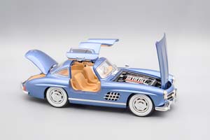 MERCEDES-BENZ W198 300SL GULLWING, СИНИЙ, 21 СМ — фото 8