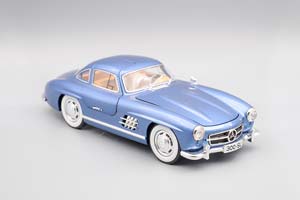 MERCEDES-BENZ W198 300SL GULLWING, СИНИЙ, 21 СМ — фото 2
